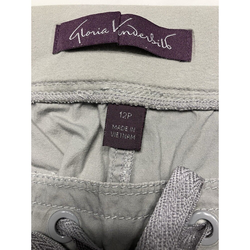 Gloria Vanderbilt Womens Petite Gray Capris Size 12P - Picture 2 of 7